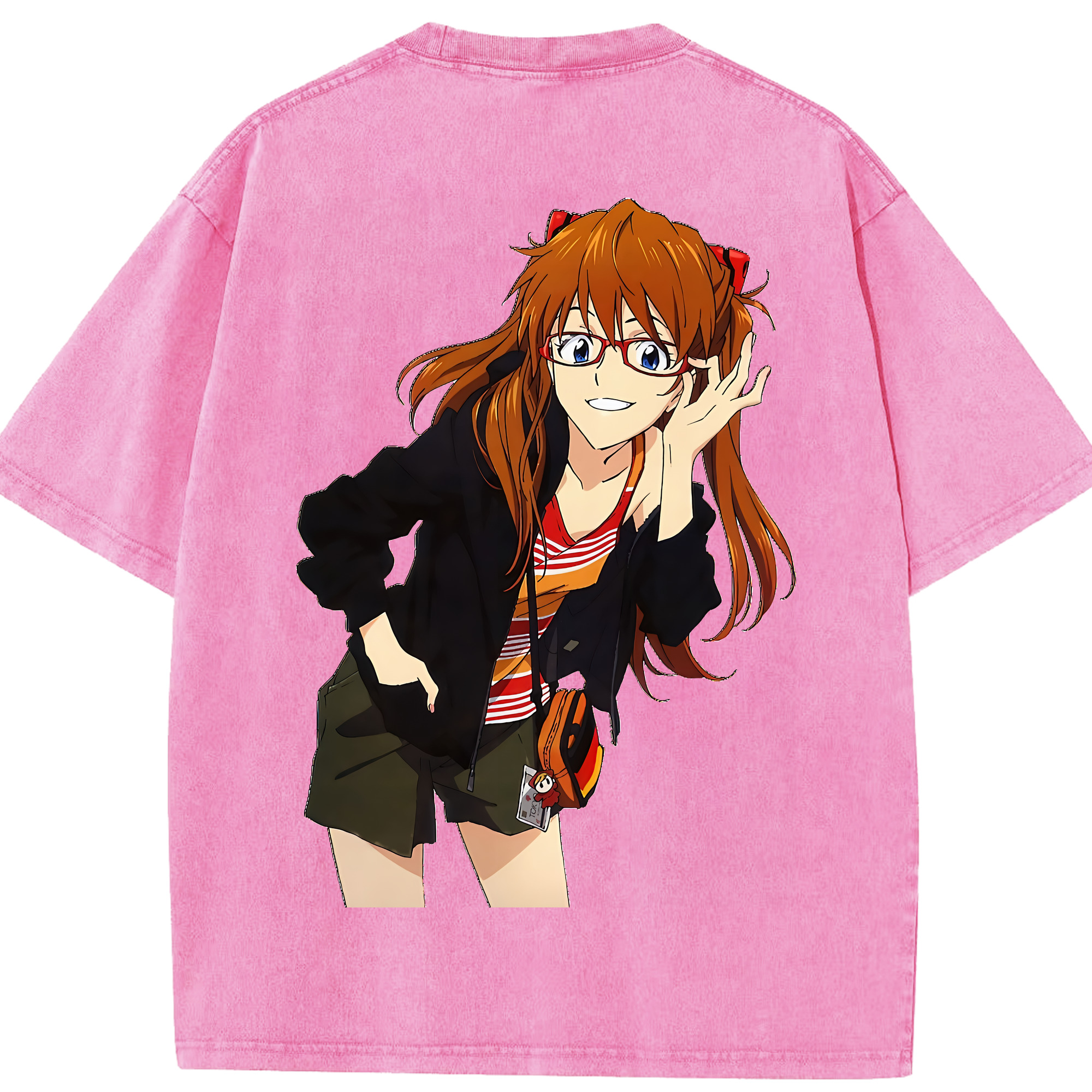 （画像用） EVA 新世紀エヴァンゲリオン 綿100% ヴィンテージ風 半袖Tシャツ（背面プリント）